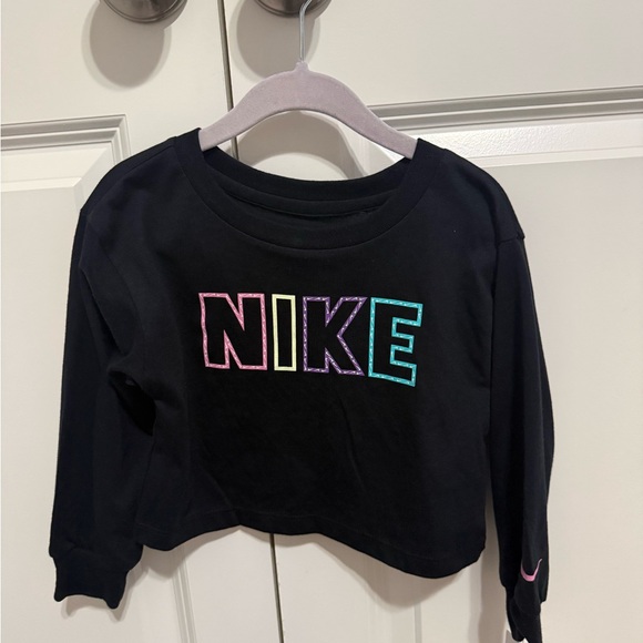 Nike Black Top with Pink Pants Set - Picture 3 of 6